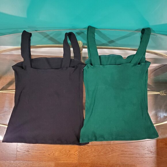 Pair of Reformation Canyon Knit Tank Tops, Size XL - Picture 6 of 9